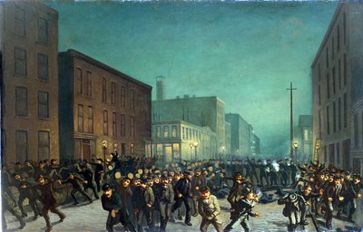 The Haymarket Riots, Chicago 1st May 1866, c.1886 by American School